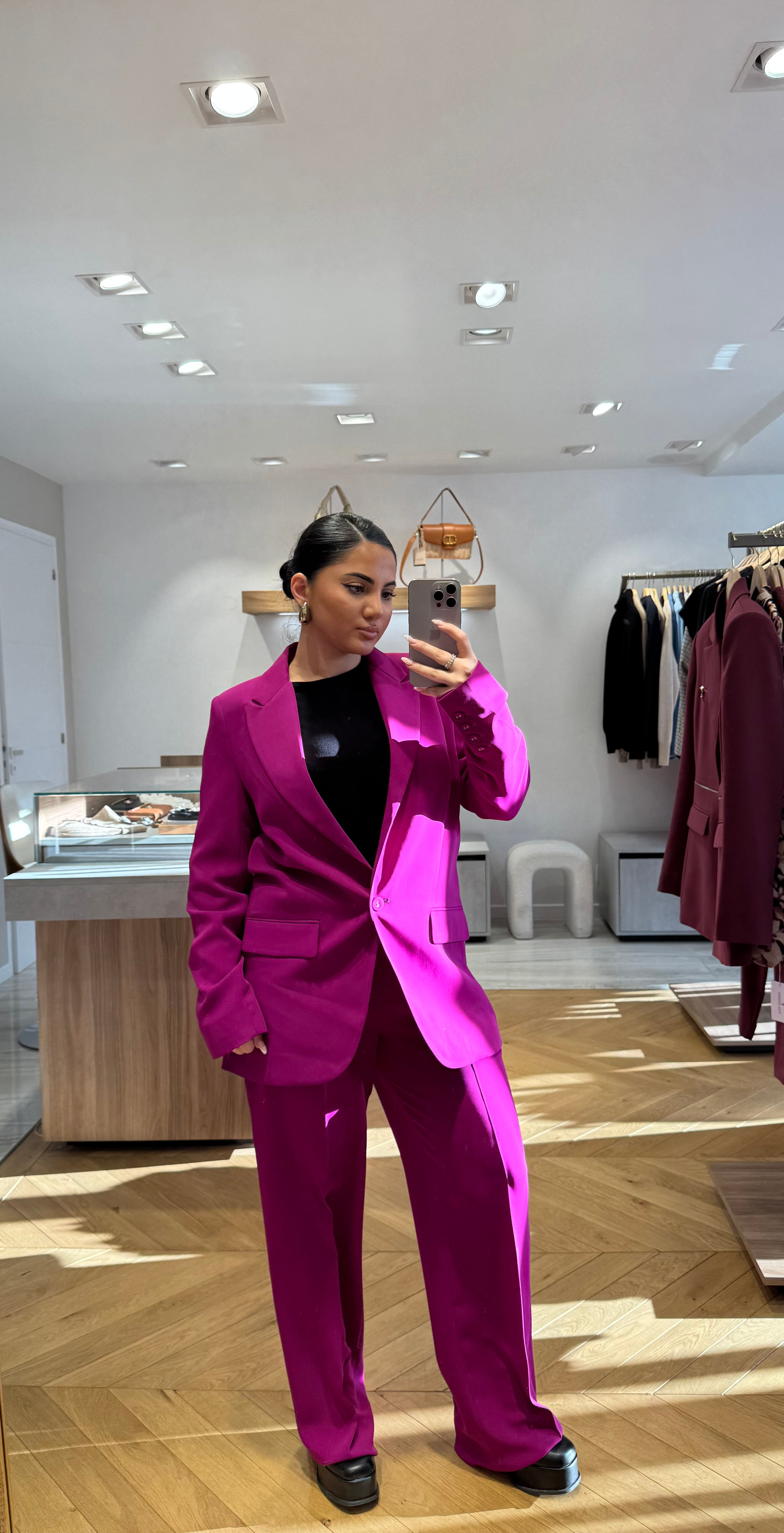 Veste d’ensemble fushia