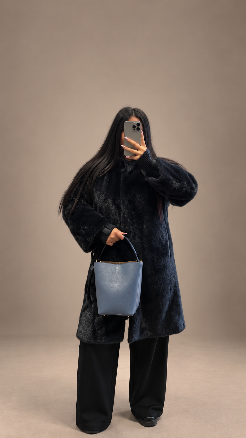 Sac sceau bicolore bleu