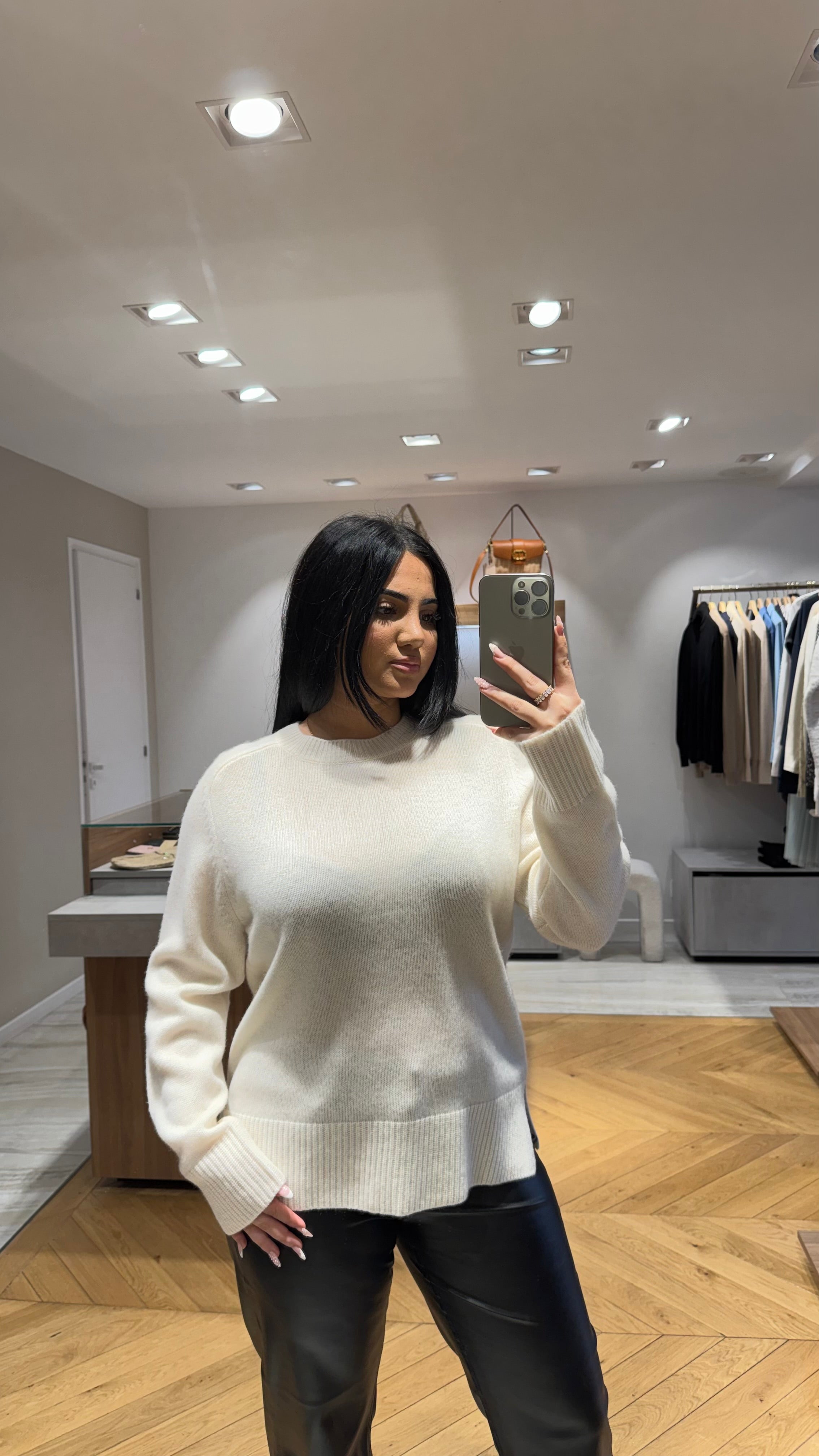 Pull Blanc col rond