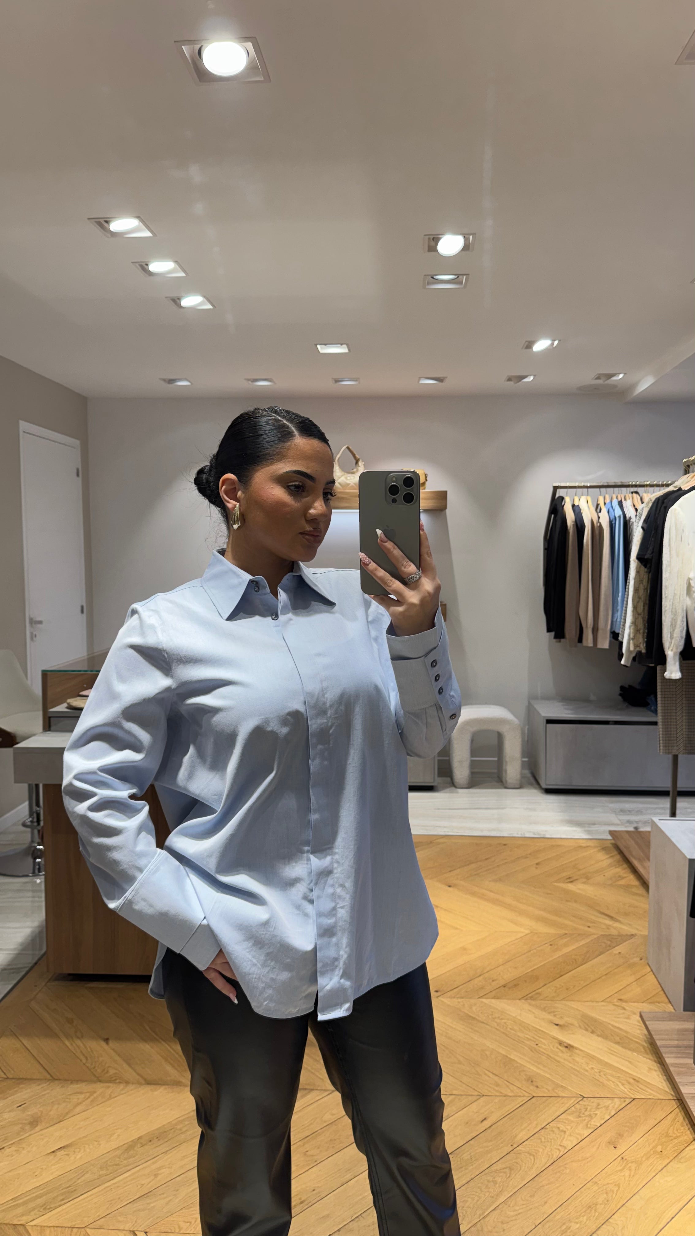 Chemise bleu